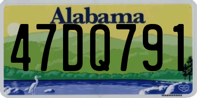 AL license plate 47DQ791
