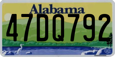AL license plate 47DQ792