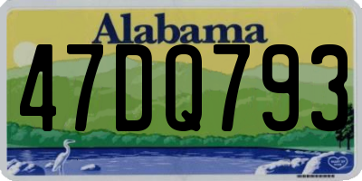 AL license plate 47DQ793