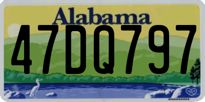 AL license plate 47DQ797