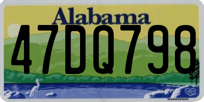AL license plate 47DQ798
