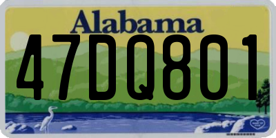 AL license plate 47DQ801