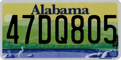 AL license plate 47DQ805