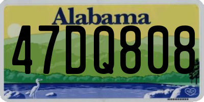 AL license plate 47DQ808