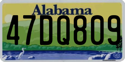 AL license plate 47DQ809