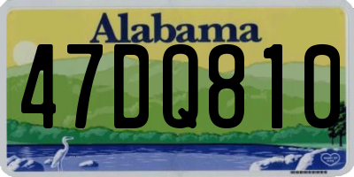 AL license plate 47DQ810