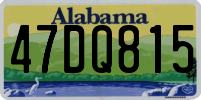 AL license plate 47DQ815