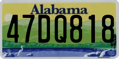 AL license plate 47DQ818