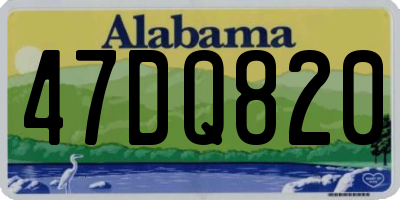 AL license plate 47DQ820
