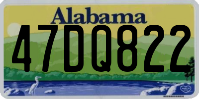 AL license plate 47DQ822