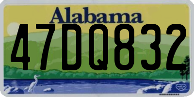AL license plate 47DQ832