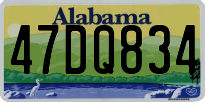 AL license plate 47DQ834