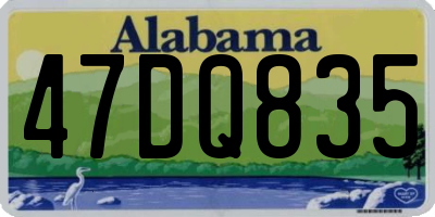 AL license plate 47DQ835