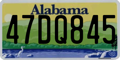 AL license plate 47DQ845