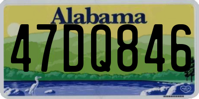 AL license plate 47DQ846