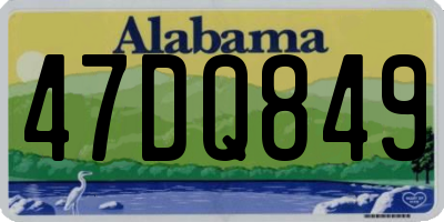AL license plate 47DQ849
