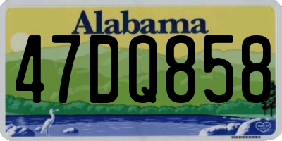 AL license plate 47DQ858