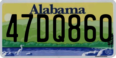 AL license plate 47DQ860
