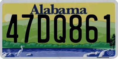 AL license plate 47DQ861