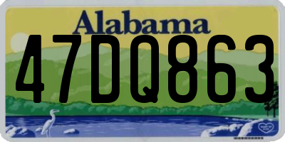 AL license plate 47DQ863