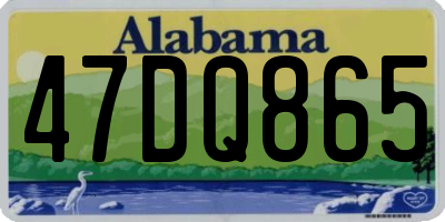 AL license plate 47DQ865