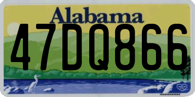 AL license plate 47DQ866