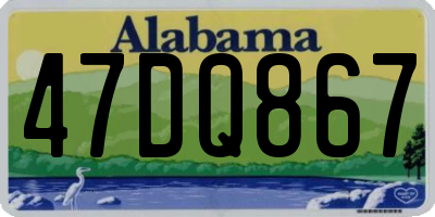AL license plate 47DQ867