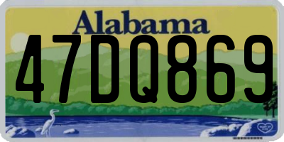 AL license plate 47DQ869