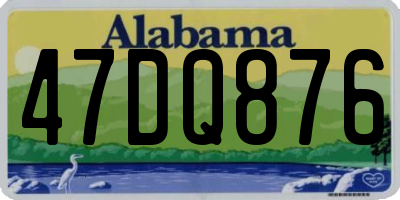 AL license plate 47DQ876