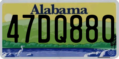 AL license plate 47DQ880
