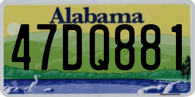 AL license plate 47DQ881