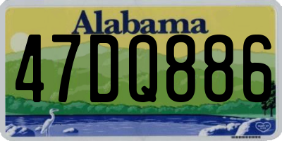 AL license plate 47DQ886