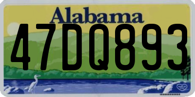 AL license plate 47DQ893