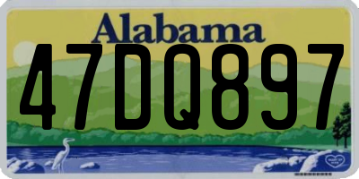 AL license plate 47DQ897
