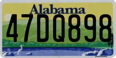 AL license plate 47DQ898