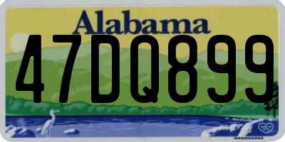 AL license plate 47DQ899