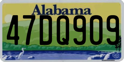 AL license plate 47DQ909
