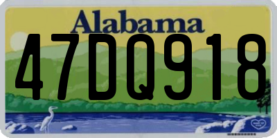 AL license plate 47DQ918