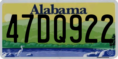 AL license plate 47DQ922