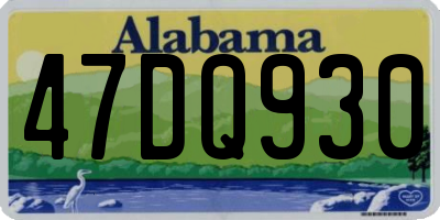 AL license plate 47DQ930