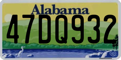 AL license plate 47DQ932