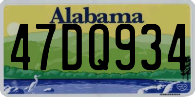 AL license plate 47DQ934
