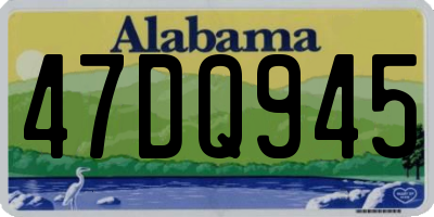 AL license plate 47DQ945