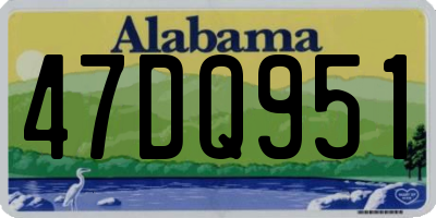 AL license plate 47DQ951