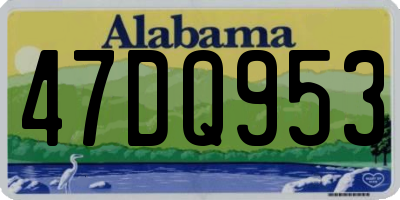 AL license plate 47DQ953