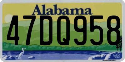 AL license plate 47DQ958