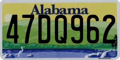 AL license plate 47DQ962