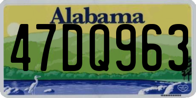 AL license plate 47DQ963