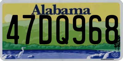AL license plate 47DQ968