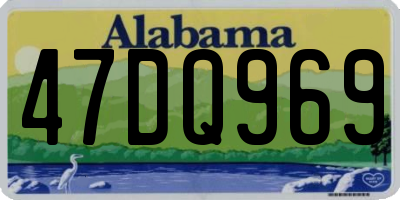 AL license plate 47DQ969